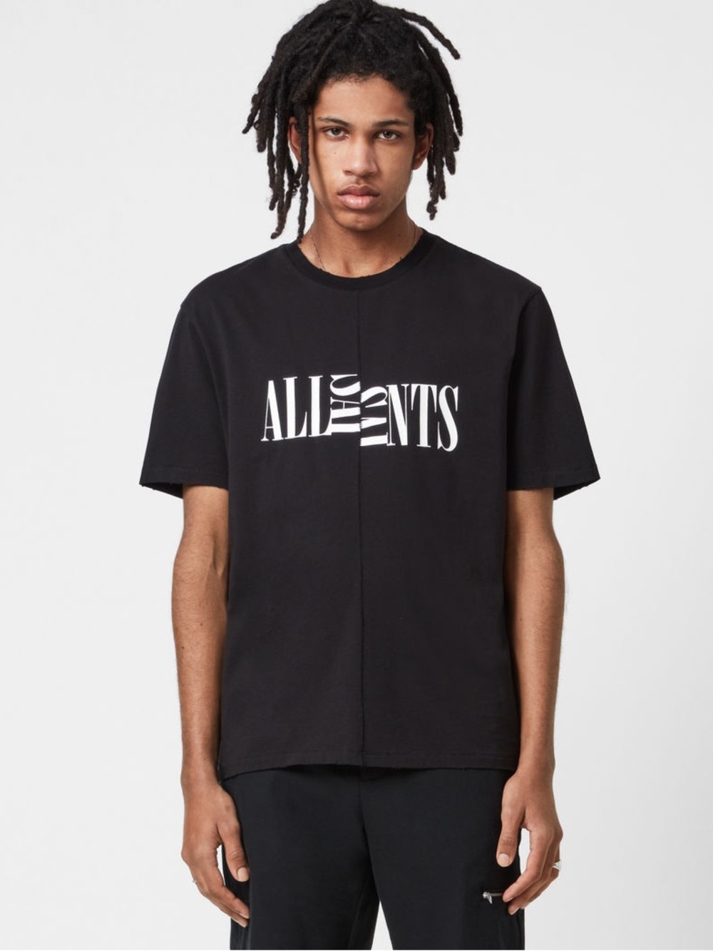 All Saints Split Logo T-Shirt